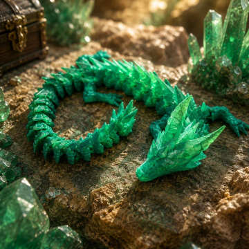 Emerald Crystal Dragon